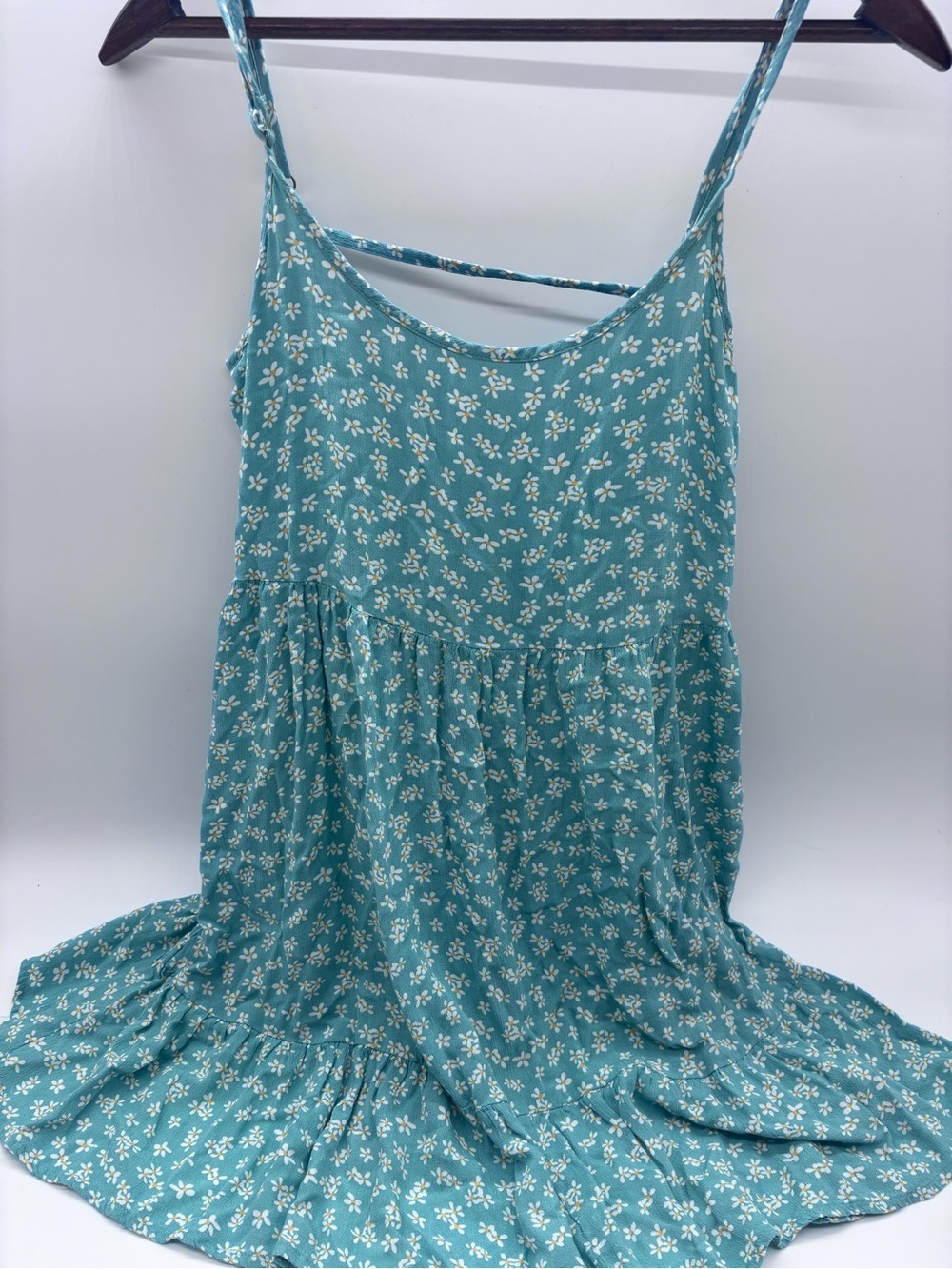 Aeropostale Teal Floral Slip Dress